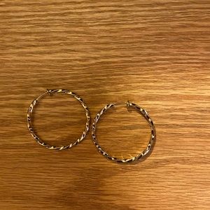 Smaller clip on hoops